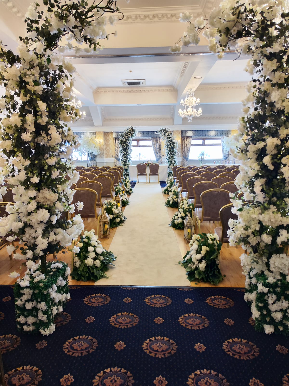 Our meadow package in a civil ceremony venue